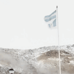 Snowfall Transforms Patagonian Village into a Serene Landscape